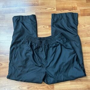 3/$20 Reebok black windbreaker swishy pants